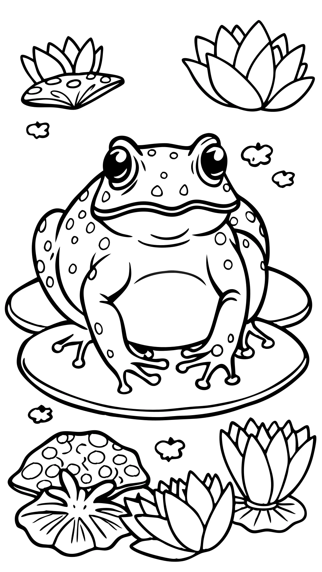 pages à colorier de crapaud